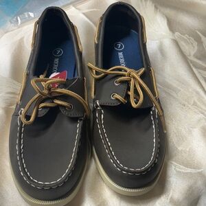 Merona Dark Brown Dress Shoes with Tan Laces